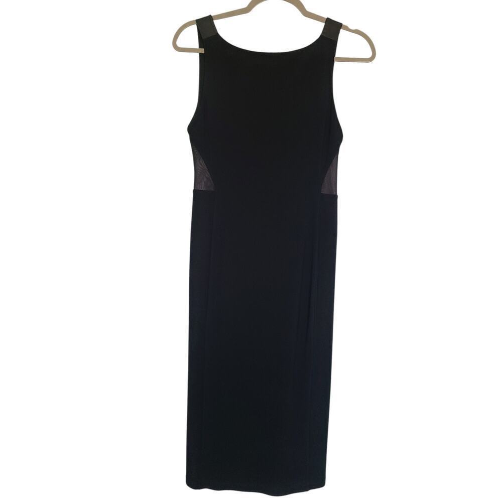 Alice + Olivia by Stacey Benet Mesh Cut-Out Air Midi Dress Black Size 8